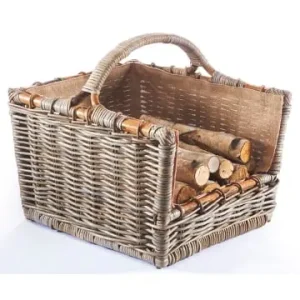 Neue Ware kobolo Kaminholzkorb WOODY247 in Grau günstig kaufen | limango