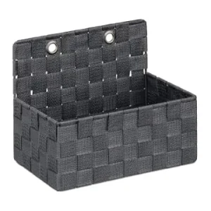 Billig relaxdays 4 x Aufbewahrungskorb in Grau - (B)25x (H)20 x (T)16,5 cm günstig kaufen | limango