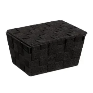 relaxdays 4 x Aufbewahrungskorb in Schwarz - (B)19,5x (H)10,5 x (T)14,5 cm günstig kaufen | limango Mega-Angebot