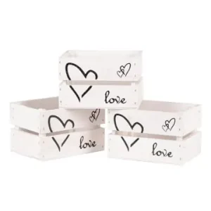 UNUS 3er Set Holzkiste Love in Weiß günstig kaufen | limango Neue Ware