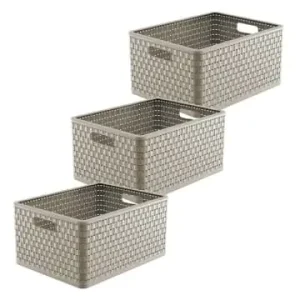 Rotho 3er-Set Aufbewahrungskorb 28l COUNTRY in Cappuccino günstig kaufen | limango Letzte Chance