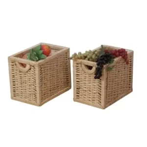 Versand Am Gleichen Tag möbel-direkt Weidenkörbe 2er-Set in naturfarben günstig kaufen | limango