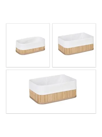 Jetzt Bestellen relaxdays 3x Aufbewahrungskorb Bad in Natur günstig kaufen | limango