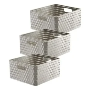 Rotho Country 3er-Set Aufbewahrungsbox 14l in Rattan-Optik in Cappuccino günstig kaufen | limango Kostenloser Versand