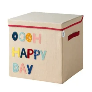 Lifeney Aufbewahrungsbox mit Deckel Happy Day, 33x33x33cm günstig kaufen | limango Versand Am Gleichen Tag