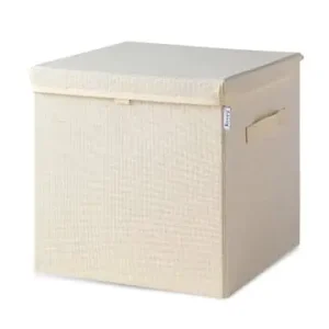 Ausverkauf Lifeney Aufbewahrungsbox mit Deckel Beige, 33 x 33 x 33 cm günstig kaufen | limango