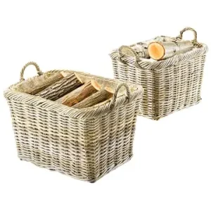 kobolo 2tlg. Set Kaminholzkorb FIREWDBSK 66 in Grau günstig kaufen | limango Aktuell