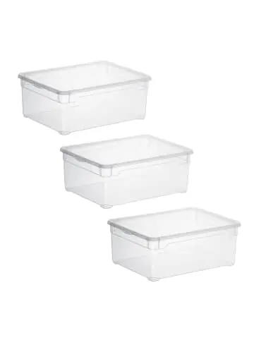 Online Kaufen Rotho 3er Set Box Men Shoe CLEAR günstig kaufen | limango