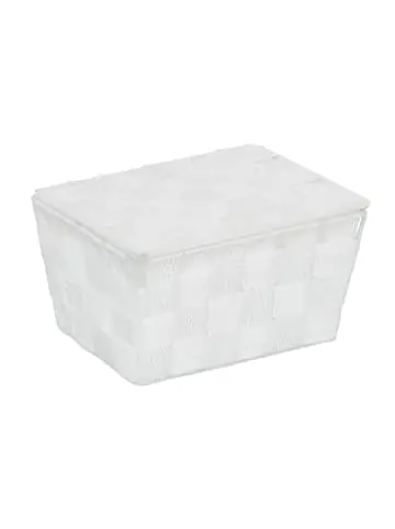 Neu relaxdays 3 x Aufbewahrungskorb in Weiß - (B)19,5x (H)10,5 x (T)14,5 cm günstig kaufen | limango