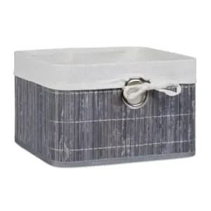 Neuheit relaxdays 3x Aufbewahrungskorb in Grau - (B)31 x (H)20 x (T)31 cm günstig kaufen | limango