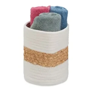 relaxdays Aufbewahrungskorb in Creme/ Natur - (H)20 x Ø 18 cm günstig kaufen | limango Preis Gesenkt