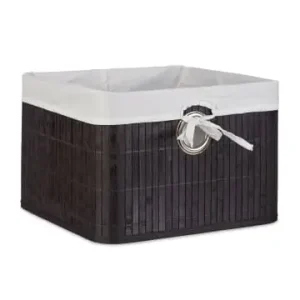 relaxdays Aufbewahrungskorb in Schwarz - (B)31 x (H)20 x (T)31 cm günstig kaufen | limango Mega-Angebot