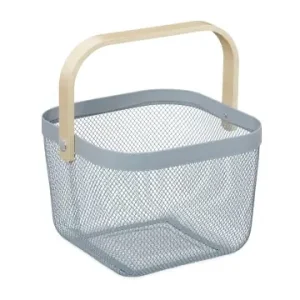 Direktkauf relaxdays Aufbewahrungskorb in Grau - (B)26 x (H)17,5 x (T)24,5 cm günstig kaufen | limango