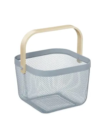 Direktkauf relaxdays Aufbewahrungskorb in Grau - (B)26 x (H)17,5 x (T)24,5 cm günstig kaufen | limango