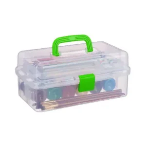 Preis Gesenkt relaxdays Aufbewahrungsbox in Transparent/ Grün - (B)33 x (H)14 x (T)19,5 cm günstig kaufen | limango