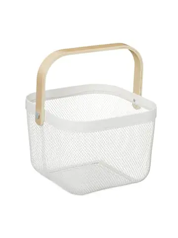 Must-Have relaxdays Aufbewahrungskorb in Weiß - (B)26 x (H)17,5 x (T)24,5 cm günstig kaufen | limango