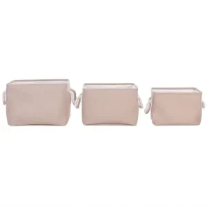 Jetzt Kaufen Beliani 3er-Set Bad-Kleinaufbewahrung DARQAB in Beige/Weiß günstig kaufen | limango