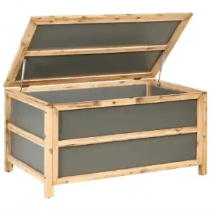 Beliani Truhe ACATE in Grau/Braun - (W) 121 x (H) 61 x (L) 72 cm günstig kaufen | limango Markenprodukt