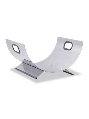 Neu relaxdays Kaminholzkorb in Silber - (B)37 x (H)19 x (T)33 cm günstig kaufen | limango