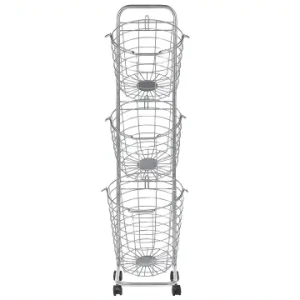 Top-Seller Beliani Bad-Kleinaufbewahrung AYAPAL in Silber - (W) 37 x (H) 123 x (L) 37 cm günstig kaufen | limango