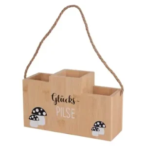 UNUS UNUS Flaschenhalter Glückspilze Holz Bambus 3 Flaschen Geeschenkidee in Natur günstig kaufen | limango Wochenendangebot