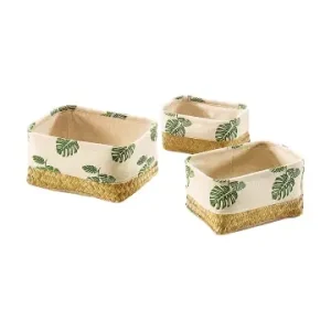 kobolo 3tlg. Set Aufbewahrungskorb SEALEAFTRAY in Beige günstig kaufen | limango Begrenztes Angebot