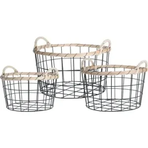 Neue Ware Home&Styling Collection Dekokörbe in schwarz günstig kaufen | limango