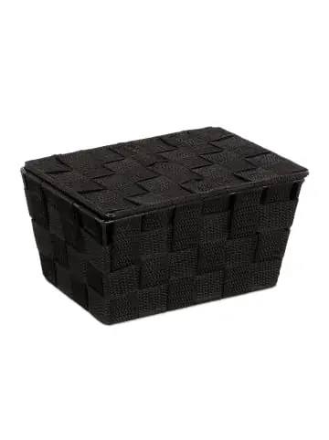 Gratis Versand relaxdays 3 x Aufbewahrungskorb in Schwarz - (B)19,5x (H)10,5 x (T)14,5 cm günstig kaufen | limango