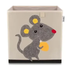 Garantierte Lieferung Lifeney Aufbewahrungsbox Maus hell, 33 x 33 x 33 cm günstig kaufen | limango