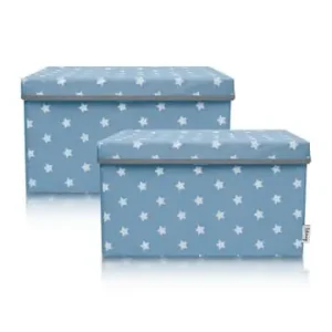 Neue Kollektion Lifeney Aufbewahrungsbox 2er-Set Türkis Stern, 37 x 25 x 21 cm günstig kaufen | limango
