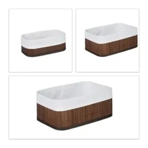 Top-Angebot relaxdays 6 x Aufbewahrungskorb in Braun günstig kaufen | limango