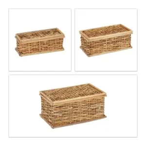 Saisonangebot relaxdays 3x Körbchen in Natur günstig kaufen | limango