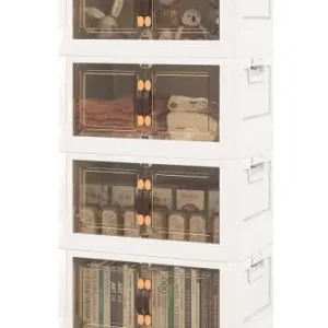 COSTWAY Aufbewahrungsbox 4er Set Faltbar in Weiß günstig kaufen | limango Bestpreis