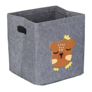 relaxdays Kinder-Aufbewahrungsbox "Bär" in Grau - (B)33 x (H)33 x (T)33 cm günstig kaufen | limango Solange Der Vorrat Reicht