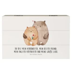 Preisreduziert Mr. & Mrs. Panda box holz Bären Liebe mit Spruch in Weiß günstig kaufen | limango