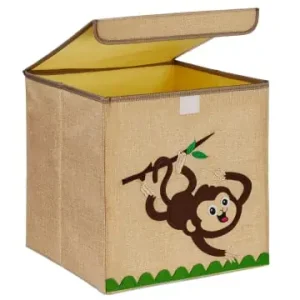 Solange Der Vorrat Reicht relaxdays Kinder-Aufbewahrungsbox "Affe" in Beige/ Braun - (B)33 x (H)33 x (T)33 cm günstig kaufen | limango