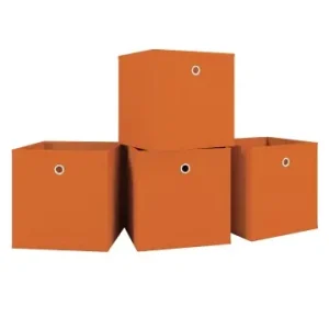 Wochenendangebot VCM4er Set Faltbox Klappbox Aufbewahrungsbox Boxas in Orange günstig kaufen | limango