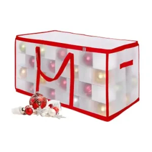 Preis Gesenkt relaxdays Weihnachtskugel-Aufbewahrungsbox in Transparent/ Rot - (B)73 x (H)37 x (T)36 cm günstig kaufen | limango