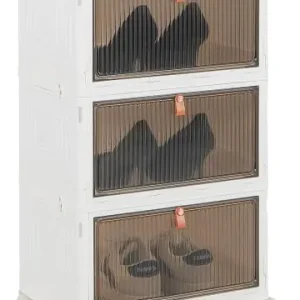 Jetzt Kaufen COSTWAY 3-Ebenen Aufbewahrungsbox rollbar in Weiß günstig kaufen | limango