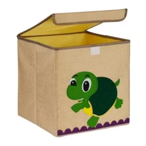 relaxdays Kinder-Aufbewahrungsbox "Schildkröte" in Beige/ Grün - (B)33 x (H)33 x (T)33 cm günstig kaufen | limango Gratis Versand