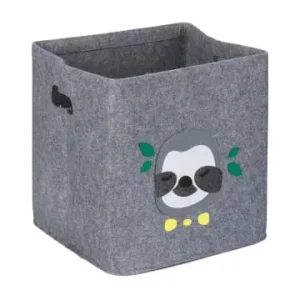 Kostenloser Versand relaxdays Kinder-Aufbewahrungsbox "Faultier" in Grau - (B)33 x (H)33 x (T)33 cm günstig kaufen | limango