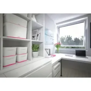 Neuheit Leitz Aufbewahrungsbox myBox groß A4 mit Deckel weiß/pink günstig kaufen | limango