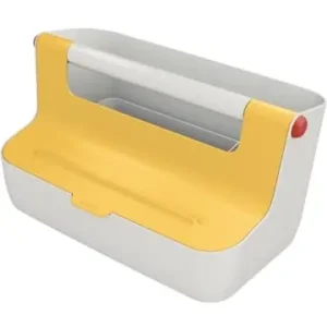 Leitz Mobile Aufbewahrungsbox Cosy ABS-Kunststoff hellgrau/gelb günstig kaufen | limango Ausverkauf