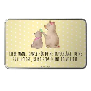 Super-Preis Mr. & Mrs. Panda Aufbewahrungsbox Metall Bär Kind mit Spruch in Gelb Pastell günstig kaufen | limango