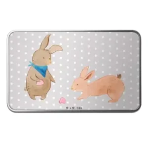 Online Kaufen Mr. & Mrs. Panda Aufbewahrungsbox Metall Hasen Muschel ohne Spruch in Grau Pastell günstig kaufen | limango