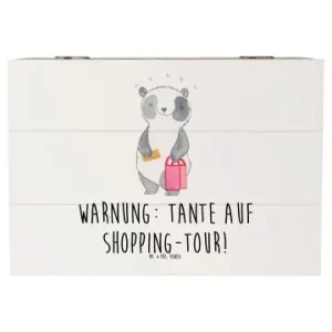 Mr. & Mrs. Panda Aufbewahrungsbox Tante Shopping mit Spruch in Weiß günstig kaufen | limango Zertifiziert