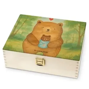 Sonderangebot Mr. & Mrs. Panda Tee-Aufbewahrungsbox Bär Baby Design ohne Spruch in Weiß günstig kaufen | limango