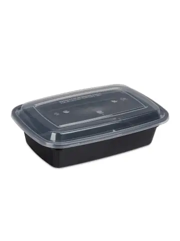 Schnäppchen relaxdays 10x Meal Prep Boxen in Schwarz/ Transparent günstig kaufen | limango