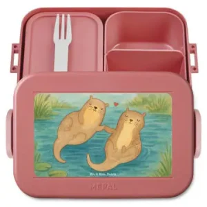 Sichere Zahlung Mr. & Mrs. Panda Bento Box Otter Hände halten Design ohne Spruch in Rot Pastell günstig kaufen | limango