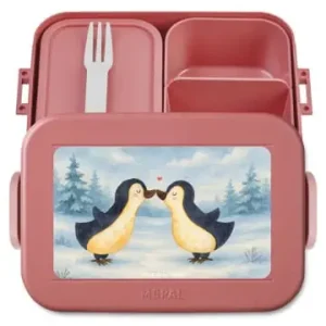 Geprüft Mr. & Mrs. Panda Meal Prep Box Pinguin Liebe Design ohne Spruch in Rot Pastell günstig kaufen | limango